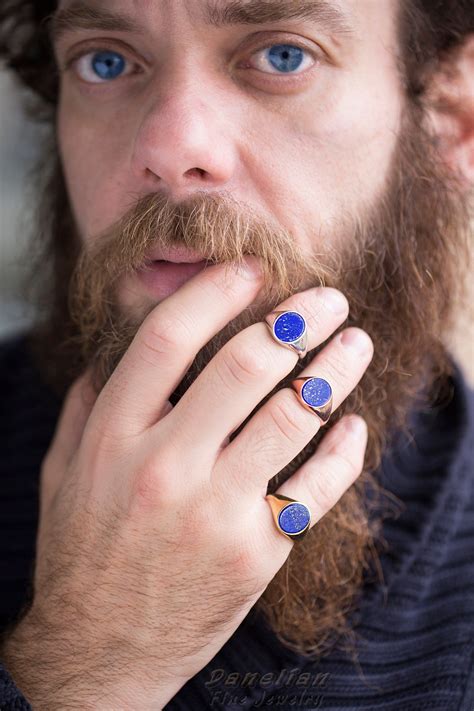 Lapis lazuli ring Sterling Silver Lapis Signet Ring Man | Etsy in 2021 | Signet ring men, Rings ...