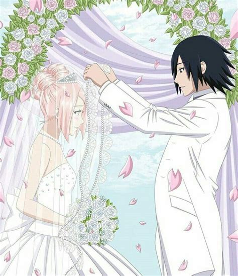 Sakura and Sasuke's wedding