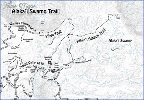 Kauai Hiking Map - ToursMaps.com