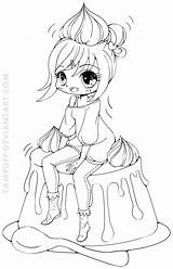 Épinglé à Partir De yampuffdeviantartcom  Chibi coloring Pages Cute sketch template