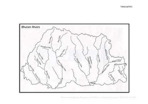 Bhutan Maps ~ eStudy Bhutan