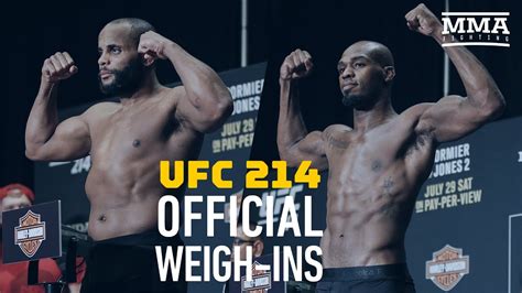 UFC 214 Official Weigh-In Highlights - MMA Fighting - YouTube