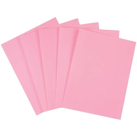 Staples Brights Colored Paper 8 1/2" x 11" Pink Ream 500/Ream (25207 ...