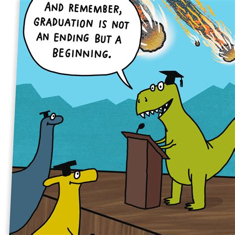 Dinosaur Commencement Funny Graduation Card - Greeting Cards - Hallmark