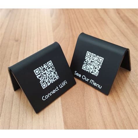 Mini Acrylic QR Menu Stands Touchless Menu QR Stand Easy - Etsy in 2022 | Menu stand, Digital ...