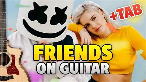 Marshmello & Anne-Marie – FRIENDS (fingerstyle guitar cover +TAB +Lyrics) | Fingerstyle guitar ...