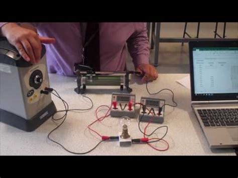 AQA GCSE Science Required Practical V I Characteristic for a Filament Lamp - YouTube