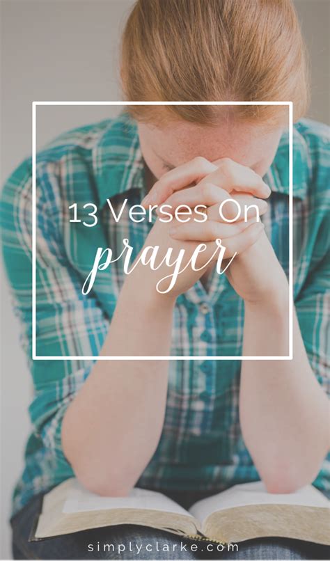 13 Verses on Prayer - Simply Clarke