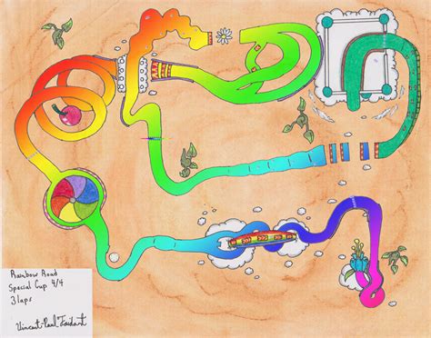 Mario Kart W2 - Rainbow Road by Tapejara on DeviantArt