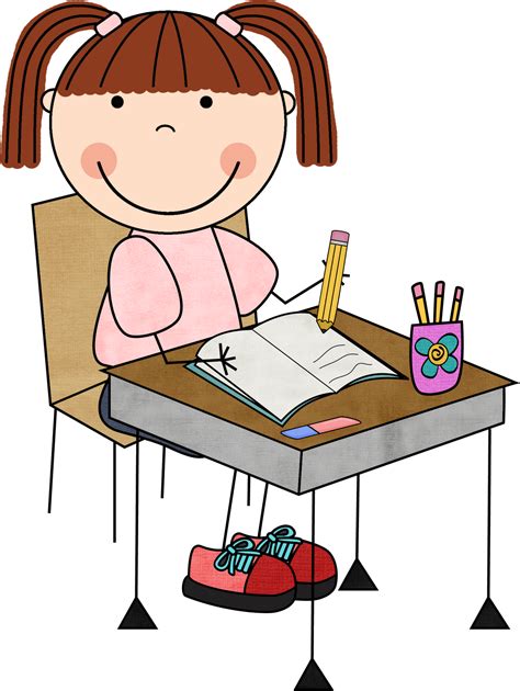 clip art of student writing - Clip Art Library