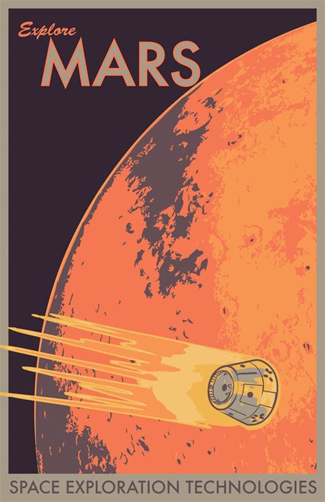 Mars Poster Mars Space Poster Mars Print Planet Poster | Etsy