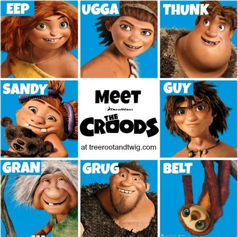 Meet THE CROODS. A little about each character from the new 3D family ...