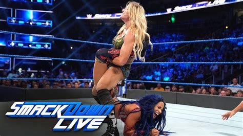 Charlotte Flair vs. Sasha Banks: SmackDown LIVE, Sept. 17, 2019 - YouTube