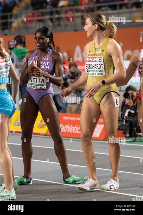 Daryll Neita of Great Britain & NI and Alexandra Burghardt of Germany ...