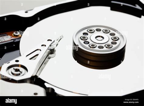 Hard disk drive platter and read / write head (HDD read/write head, Hard Drive Stock Photo - Alamy