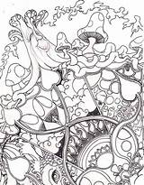 Trippy Shroom Coloring Pages At GetColoringscom  Free Printable sketch template