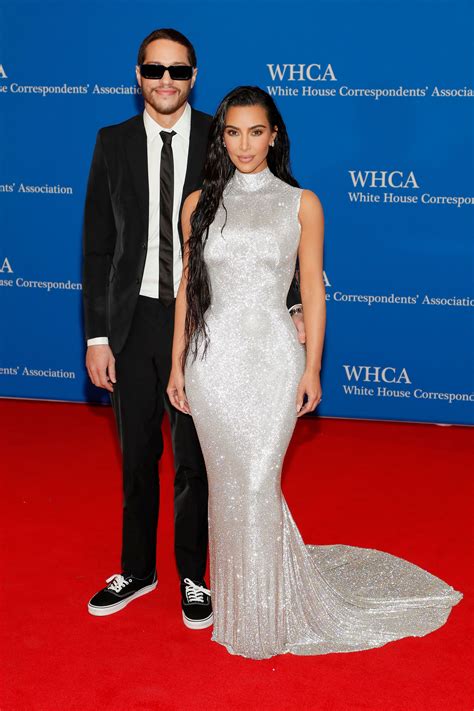 Kim Kardashian & Pete Davidson Make Their Red Carpet Debut In Style ...