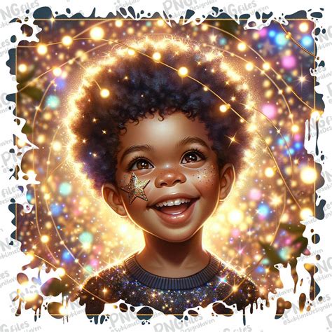 9x Cute Black Kids Bundle Sublimation Design PNG, Digital Download, Merry Christmas Clip Art ...