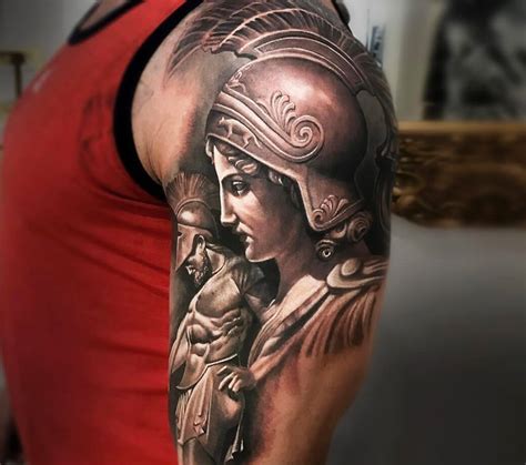 Athena and Ares tattoo by Arlo Tattoos | Photo 19878