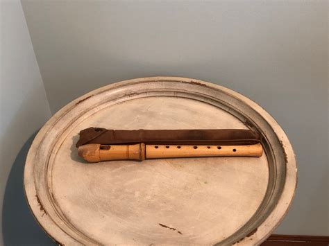 Vintage Wooden Recorder With Case Light Wood Colored Recorder - Etsy