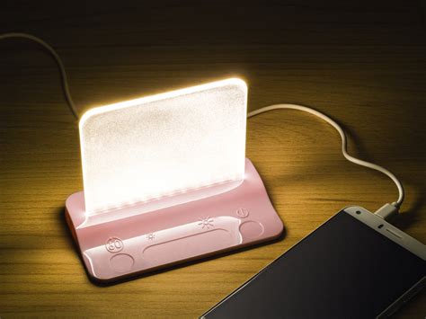 Bedside Table With Light And Usb / Hghomeart Led Desk Lamp Folding Table Usb Led Laptop Table ...