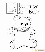 B Is For Bear Coloring Page Kids  coloring Pages Preschool sketch template