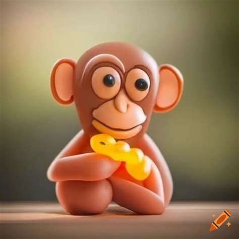 Jelly bean monkey sculpture
