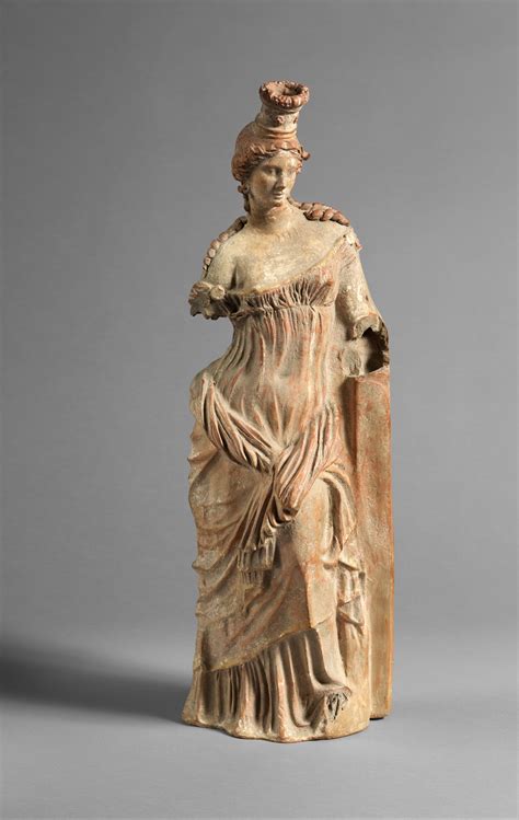 Terracotta statuette of a goddess | Greek | The Metropolitan Museum of Art