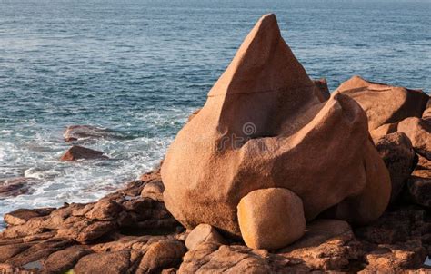 Rocks on the Pink Granite Coast Stock Image - Image of bretagne, channel: 26478001