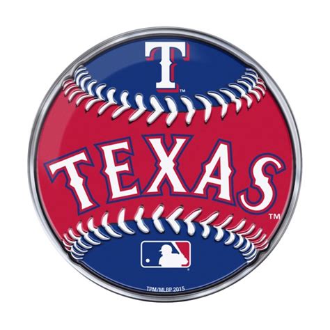 MLB - Texas Rangers Embossed Baseball Emblem | Fanmats - Sports ...