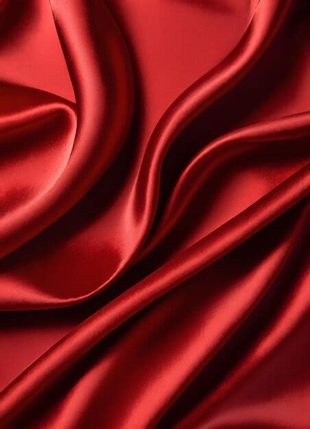 Premium Photo | Red Silk Fabric Texture Background