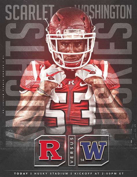 Game Day Graphics - Rutgers Football 2016 on Behance | Sport poster design, Sports graphic ...