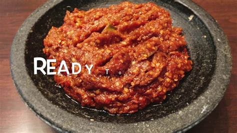 Homemade Indonesian Spicy Chili Paste (Sambal) - YouTube