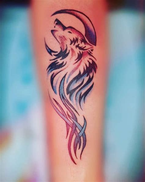 Alpha Wolf Symbol Tattoo