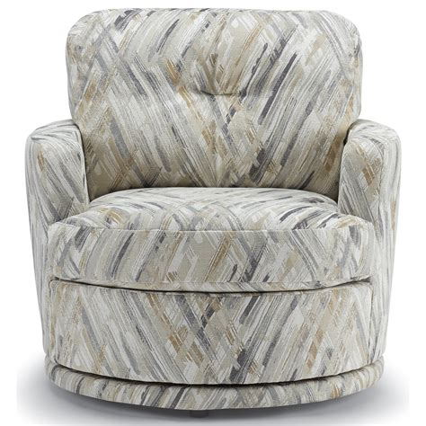 Best Home Furnishings Chairs - Swivel Barrel Swivel Chair with Plush ...