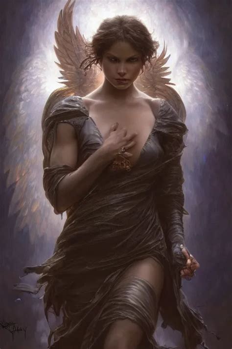 a dark angel, detailed, 8 k, trending on artstation, | Stable Diffusion ...