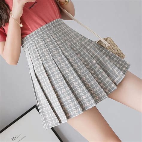 Hot Girls Sexy Plaid Skirt Pants Inside Pleated Mini Women Skirts - Buy ...