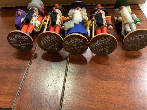 Lot - Steinbach miniature nutcrackers.5.5” tall.