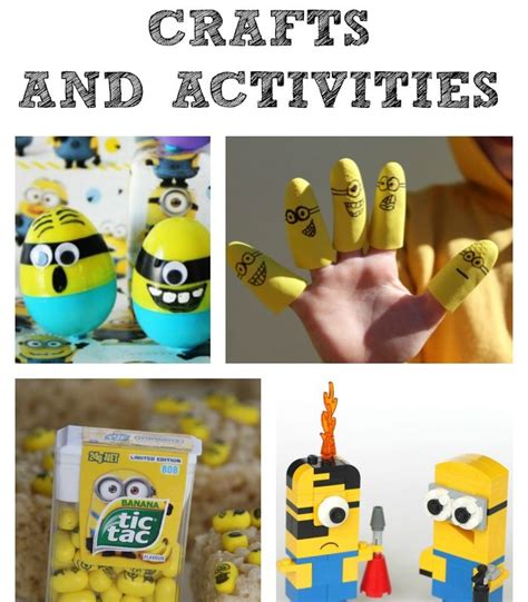 5 Minion Crafts and Activities! Plus some very exciting Minion news!