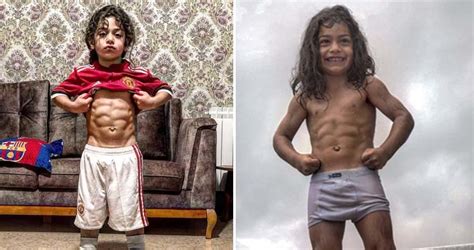 Arat Hosseini, Six Years Old, Wows the Internet With His Muscled Physique