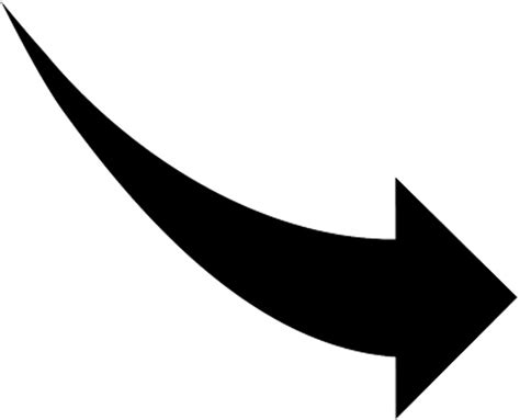 Curved Arrow Decal