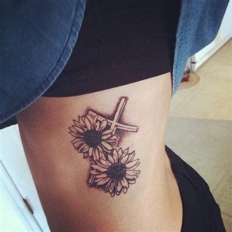 Share more than 83 cross with sunflowers tattoo - in.coedo.com.vn