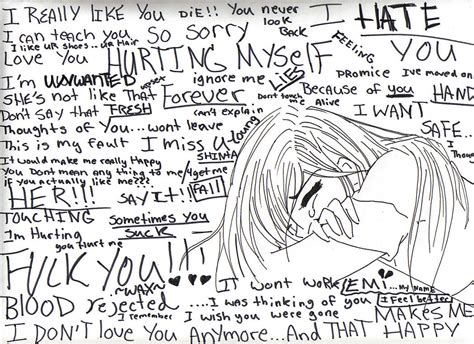 your words hurt me by foreverlostinmyworld on DeviantArt