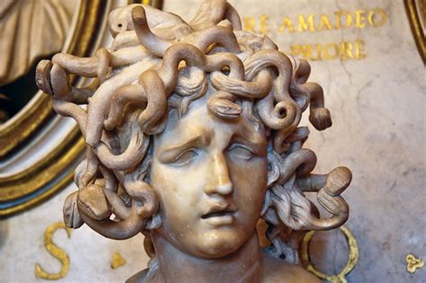 Medusa, marble sculpture by Gian Lorenzo Bernini, 1630; in the ...