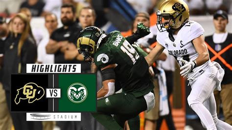 Colorado vs Colorado State Football Highlights (2018) | Stadium - YouTube