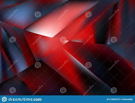 Black Red and Blue Abstract Geometric Background Vector Art Stock Vector - Illustration of dark ...