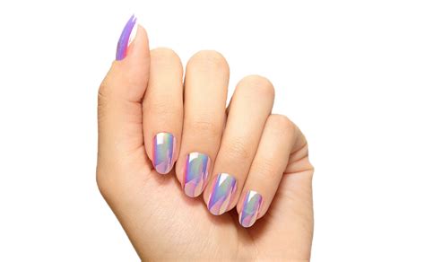 Nail Art Holographic Manicure Colorful Nails PNG | PNG All