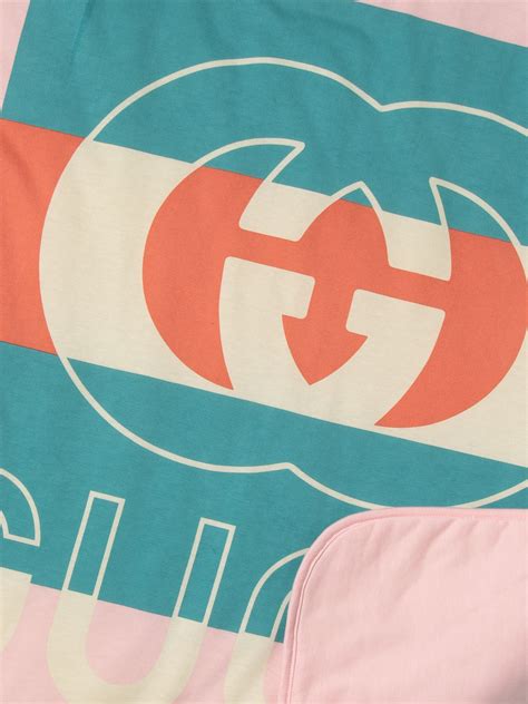 GUCCI: blanket for kids - Pink | Gucci blanket 7278853KAAL online on GIGLIO.COM