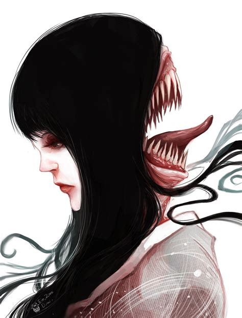 Futakuchi Onna by MrRedButcher Dark Fantasy Art, Dark Art, Japanese Mythical Creatures ...