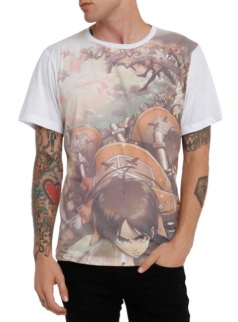 Attack On Titan Sublimation T-Shirt | Sublimation t shirts, Shirts, Anime shirt
